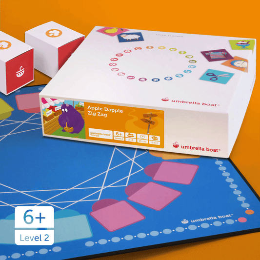 Lernspiel „Apple Dapple | Zig Zag“ 2-in-1 Sprachspiel für Kinder ab 6 Jahren | Englisch & Deutsch spielerisch lernen