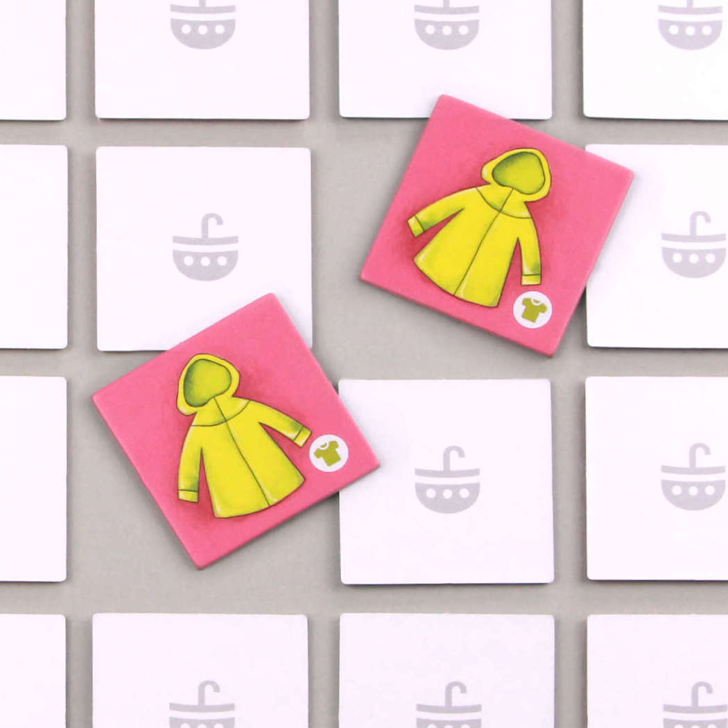 Bildkarten-Set „Clothing“ – Kleidung spielerisch lernen | geeignet als eigenständiges Memo- oder Bingospiel | Kompatibel mit allen umbrella boat® Lernspielen