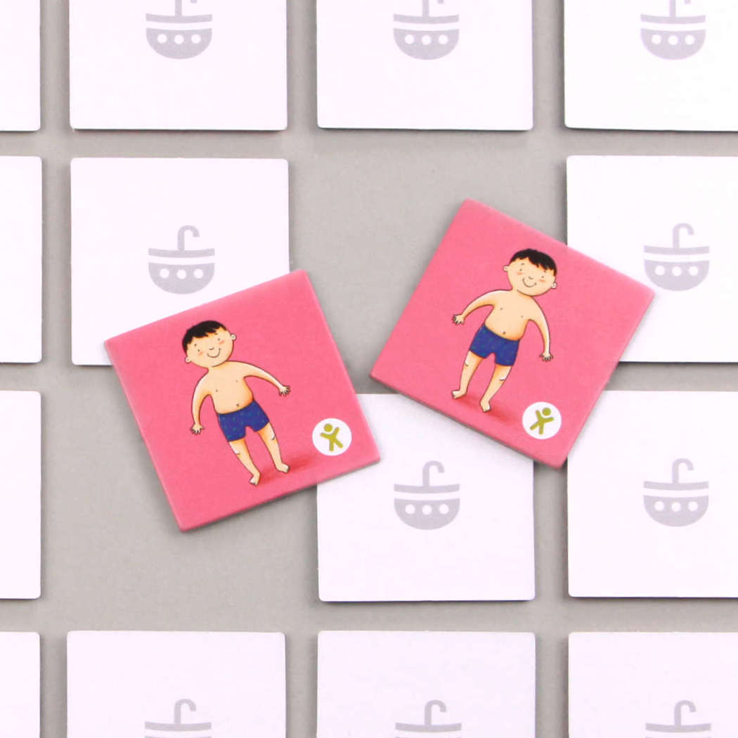 Bildkarten-Set „My body“ – Körperteile spielerisch lernen | geeignet als eigenständiges Memo- oder Bingospiel | Kompatibel mit allen umbrella boat® Lernspielen