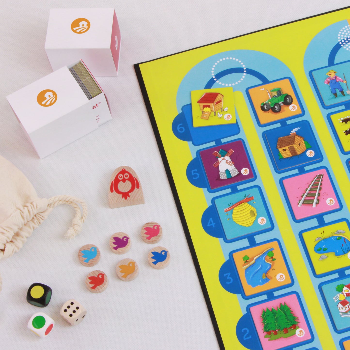 Lernspiel „Stepping Stones | Fly South“ 2-in-1 Sprachspiel für Kinder ab 6 Jahren | Englisch & Deutsch spielerisch lernen