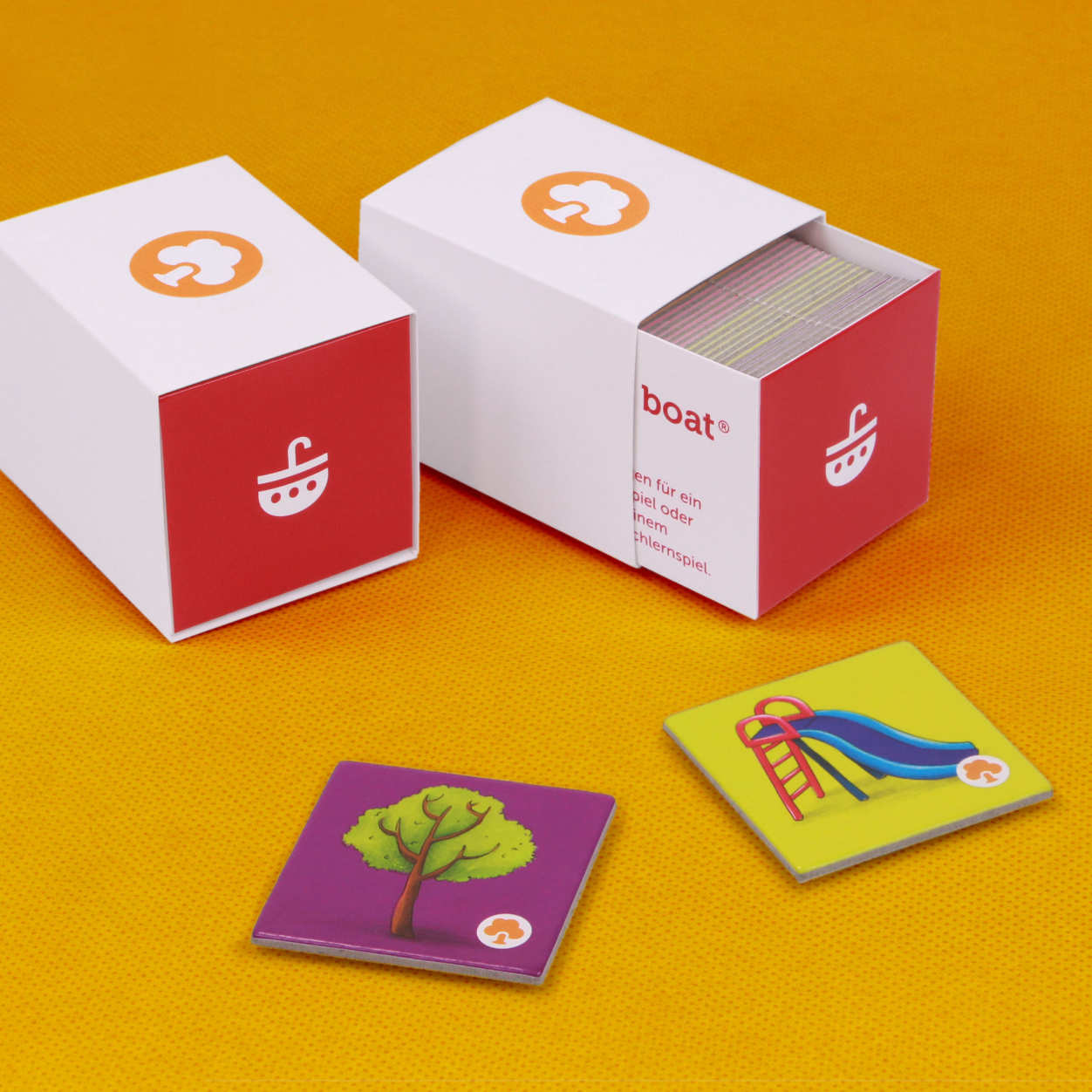 Bildkarten-Set „At the table“ - Wörter rund um Essen und Tischkultur spielerisch lernen | geeignet als eigenständiges Memo- oder Bingospiel | Kompatibel mit allen umbrella boat® Lernspielen